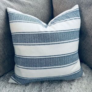 Ralph Lauren Large Modern Organic Stripe Textured Throw Pillow